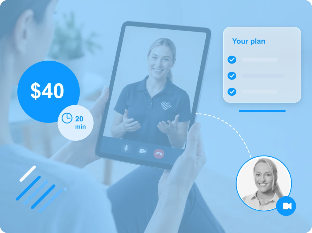 Rapid Physio online consult — $40, 20 minutes