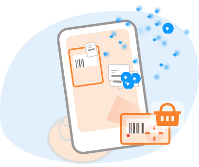 Scan products and receipts